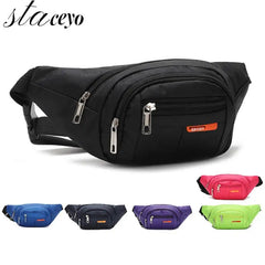 Nylon Waist Bag Colorful Bum Bag Travel Purse Phone Pouch Hip Bag