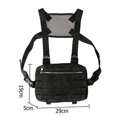 Waterproof Chest Bag Vest Men Military Streetwear Hip Hop Waist Bag
