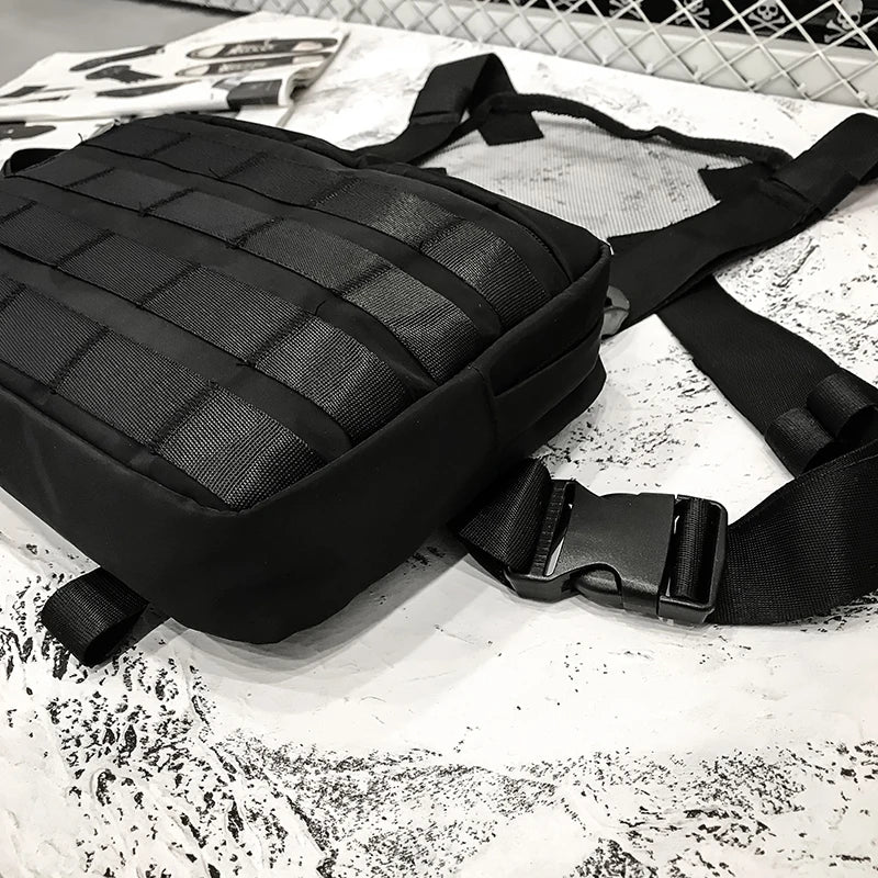 Waterproof Chest Bag Vest Men Military Streetwear Hip Hop Waist Bag