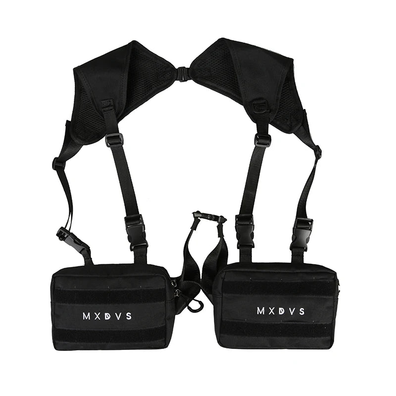 Men's Chest Bag Vest Hip-Hop Style Tactical Pack