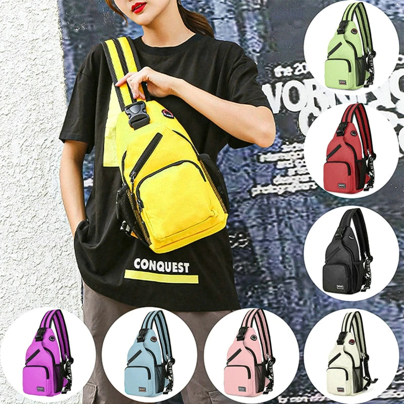 Women's Chest Bag Waterproof Small Backpack Multi-Functional Handbag