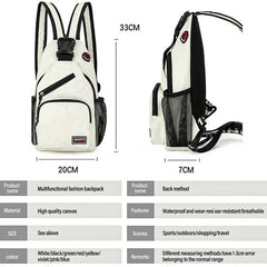 Women's Chest Bag Waterproof Small Backpack Multi-Functional Handbag