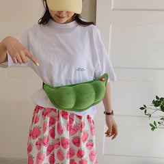 Women's Chest Bag Outdoor Pea Shape Crossbody Bag
