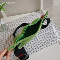 Women's Chest Bag Outdoor Pea Shape Crossbody Bag