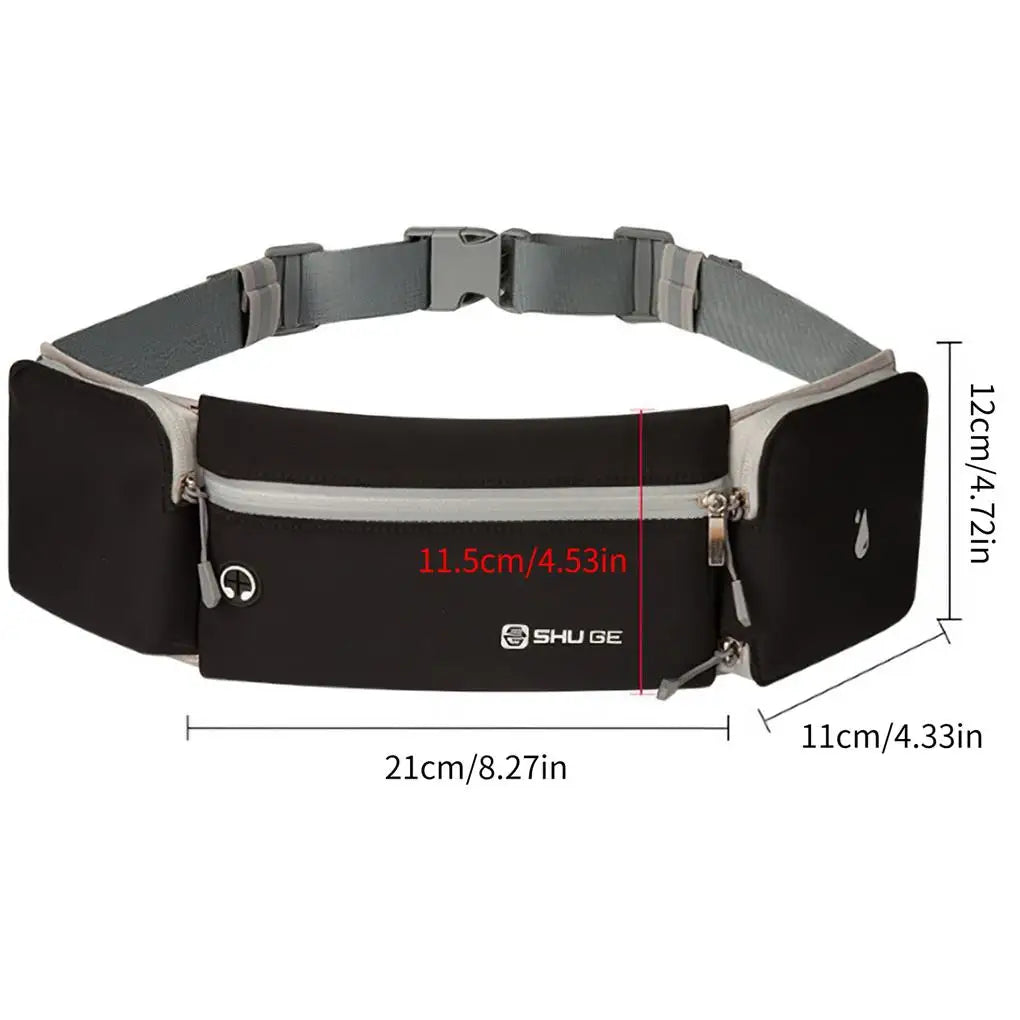 Reflective Zipper Waterproof Fanny Pack Phone Holder