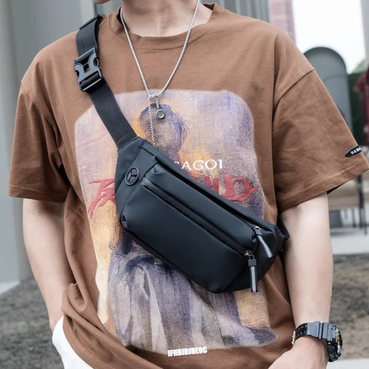 Waterproof Men's Chest Bag Outdoor Sports Shoulder Messenger Bag