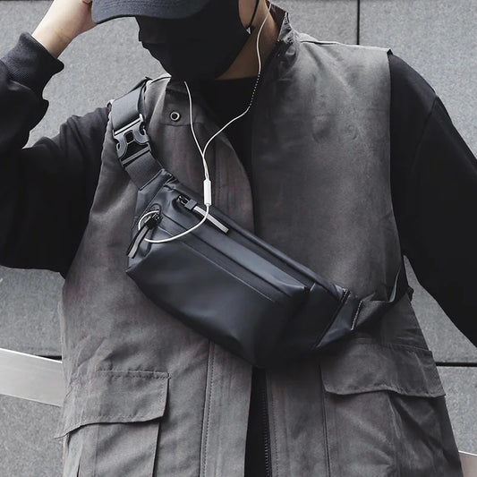 Waterproof Men's Waist Bag Outdoor Sports Messenger Bag
