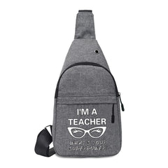 Men Leisure Bag Canvas Cross Body Waist bags Gym Chest Pack