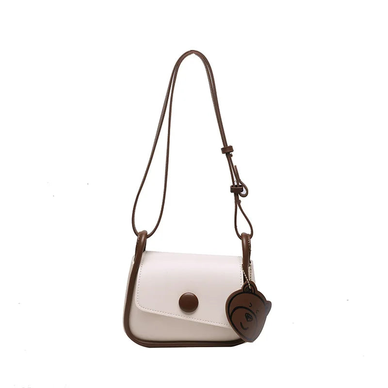 Flap Shoulder Bag PU Leather Clutch Crossbody Purse