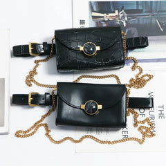 Women Fanny Pack Adjustable Waist Belt Phone Bag PU Leather Wallet