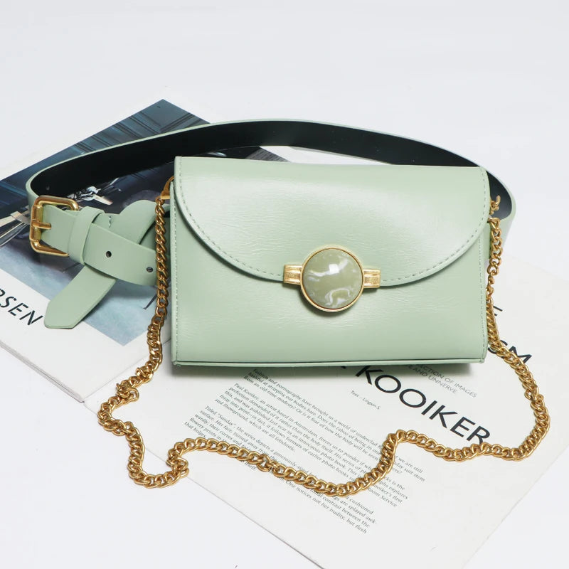 Women Fanny Pack Adjustable Waist Belt Phone Bag PU Leather Wallet