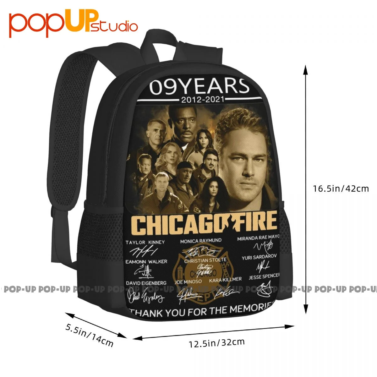 Chicago Fire 09 Backpack Large Capacity Softback Storage Bag