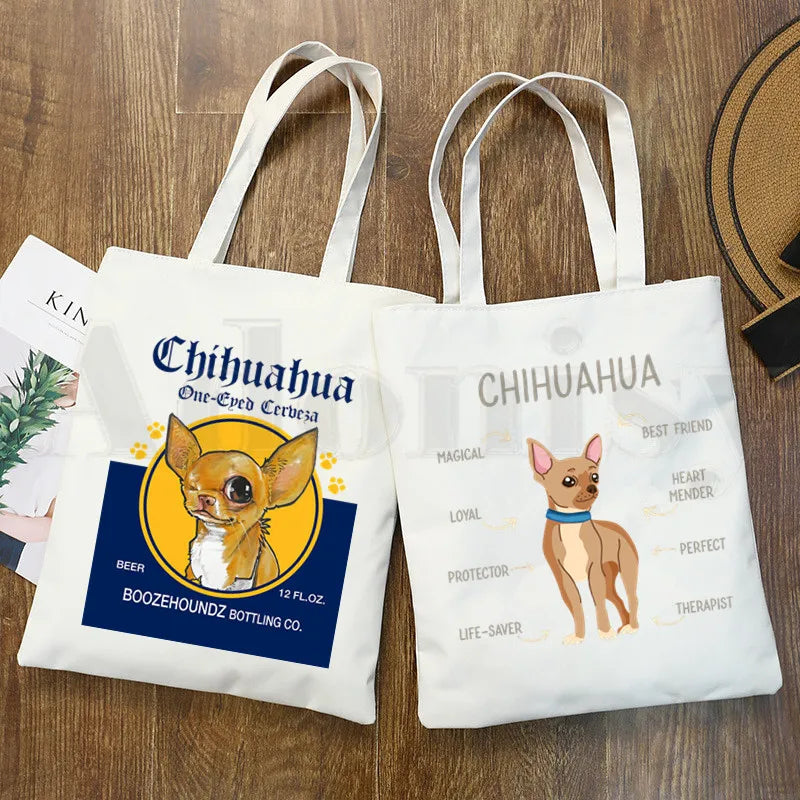 Chihuahua Funny Dog 90s Shoulder Bag for Women