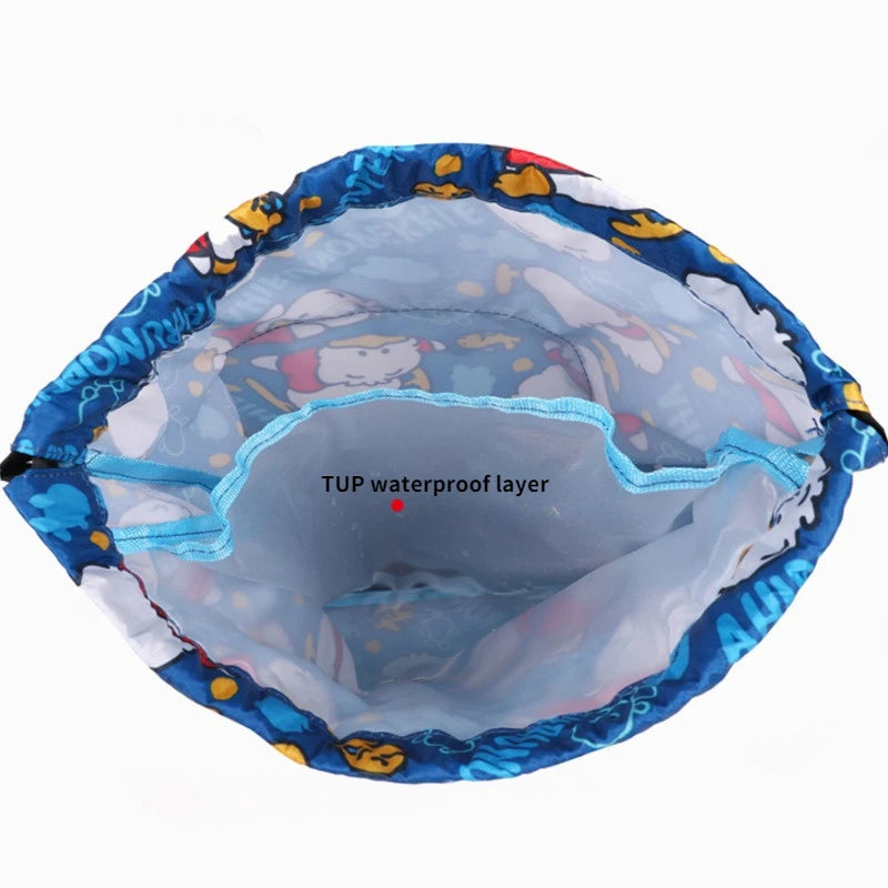 Kid Backpack Boys Girls Swimming Bag Waterproof Print Sports Bag