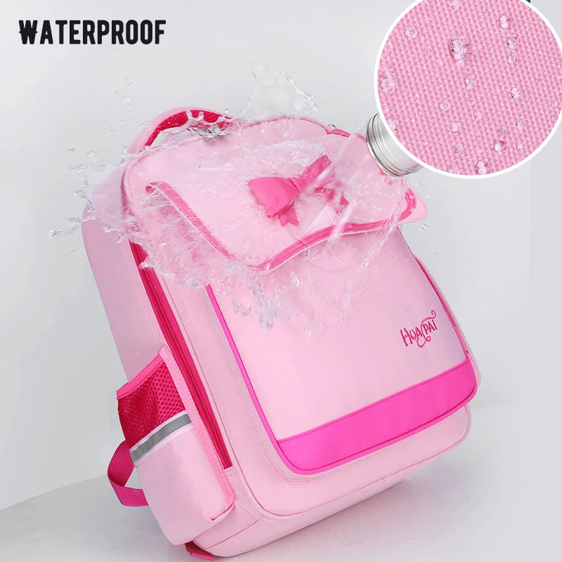 Girls Backpack Lovely Students Princess Book Bag Big Capacity Schoolbag