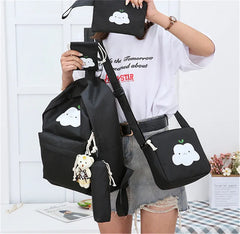 Kids School Bags Backpack Cloud Cartoon Set Schoolbag