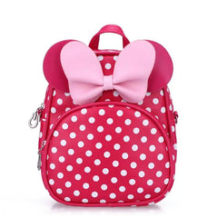 Cute Cartoon Bow Tie Girl's School Backpack