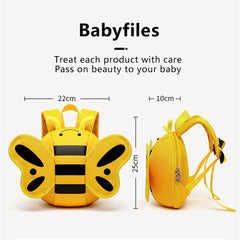 Children Bee-shaped Backpack Widened Shoulder Strap Breathable Back