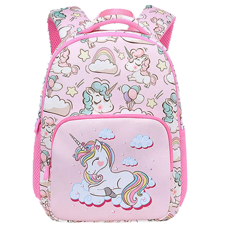 Kids Unicorn Backpack School Book Bag Boys Girls Kindergarten Knapsack