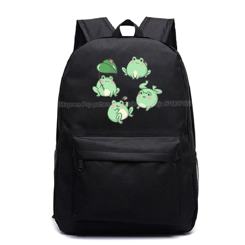 Children Frog Backpack Kids Cartoon Anime Schoolbags Animals Knapsack
