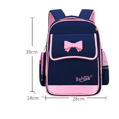 Girls Orthopedic Backpack Princess School Bag Bow Schoolbag Kids Satchel Mochila