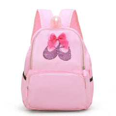 Girls Sequin Bow Latin Ballet Dance Bag School Backpack