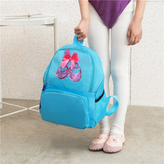 Kids Dance Bag Sequin Bow Latin Ballet Girl Backpack Girls Bag