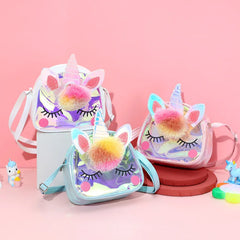 Children Unicorn Animals Messenger Shoulder Bag Cosmetic Mobile Storage Pouch