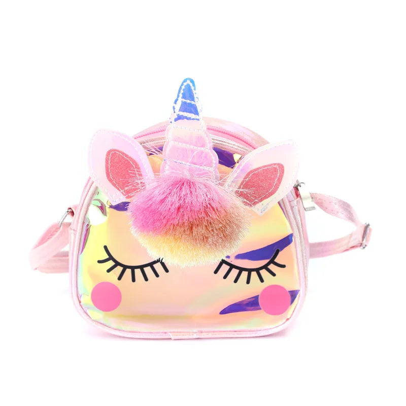 Children Unicorn Animals Messenger Shoulder Bag Cosmetic Mobile Storage Pouch