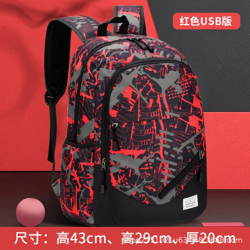 Children Orthopedic School Bag for Boys and Girls, Waterproof Book Bag