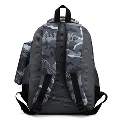 Boys Waterproof Camouflage Backpack for School