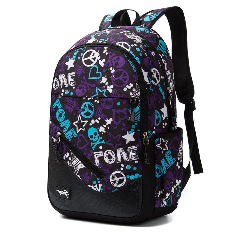 Children Printing School Backpack Large-Capacity Orthopedic Schoolbag