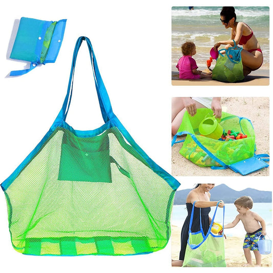 Kids Sand Away Mesh Bag Large Beach Towel Makeup Bag