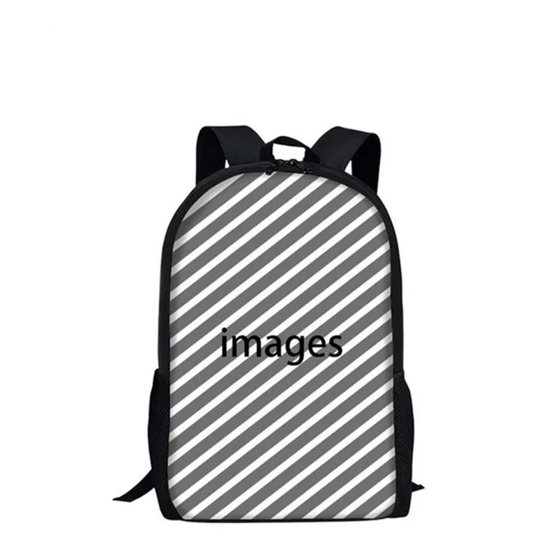 Girls Baseball Bat Prints Backpack Kids Kindergarten Schoolbag