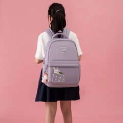 Girls Primary Orthopedic School Backpack Princess Kids Book Bag
