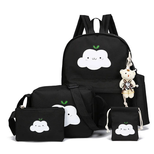 Children School Bags Girls Boys Backpacks Cartoon Print Kids Backpack