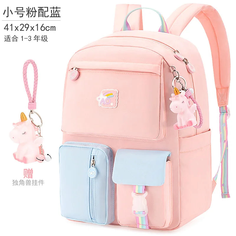 Girls Primary School Backpack Orthopedic Waterproof Mochila Infantil