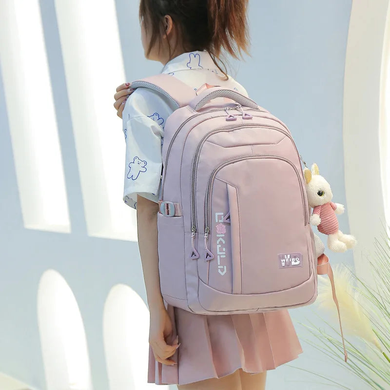 Girls Primary School Backpack Waterproof Kids Satchel Mochila