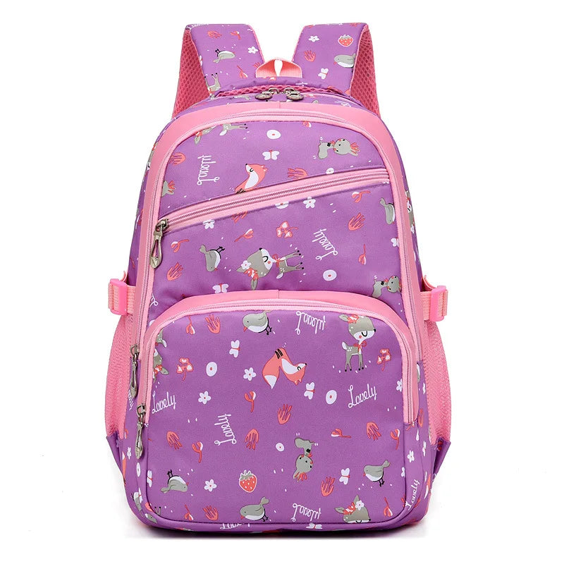 Girls Primary Backpack Kids Orthopedic School Bag