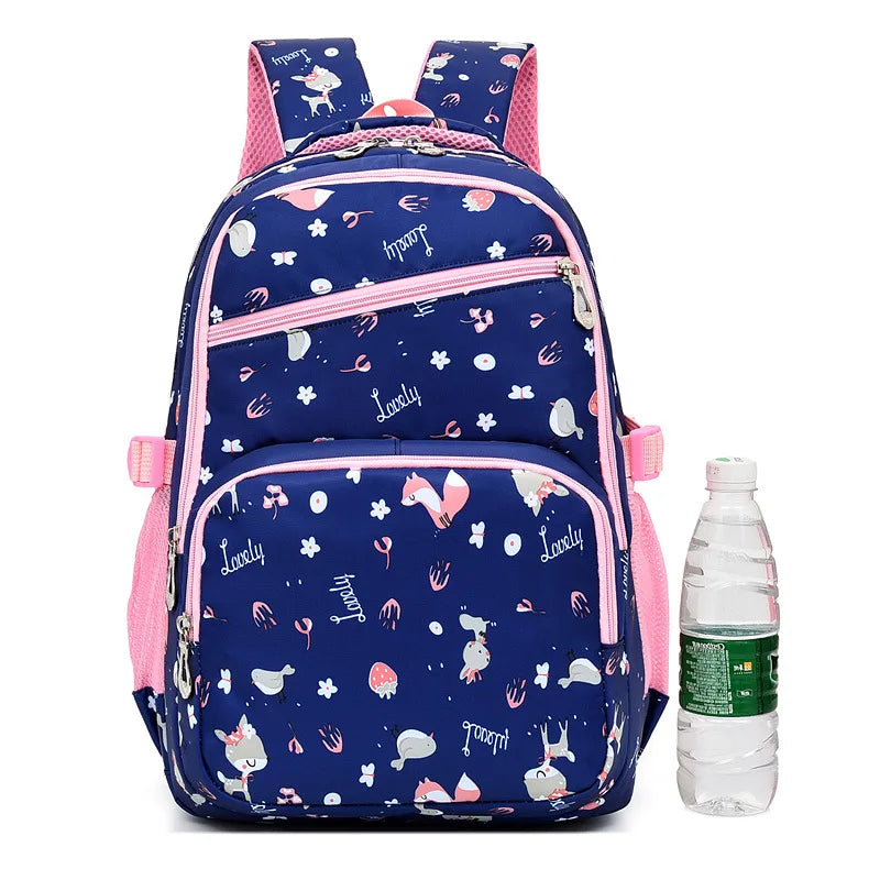 Girls Primary Backpack Kids Orthopedic School Bag