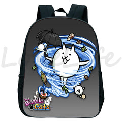 Children Battle Cats Backpack Kindergarten School Bag