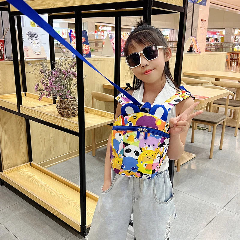 Kids Backpack Anti-Lost Rope School Bag Cartoon Mini Backpack Mochila De Escola