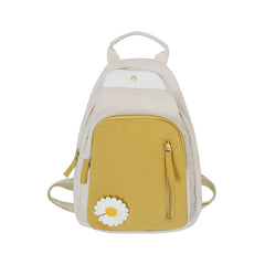 Children's Daisy Canvas Backpack, Girl School Travel Bag