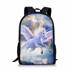 Unicorn Horses Pattern Toddler School Backpack