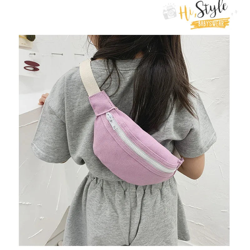 Children's Red Fanny Pack Waist Bag for Kids