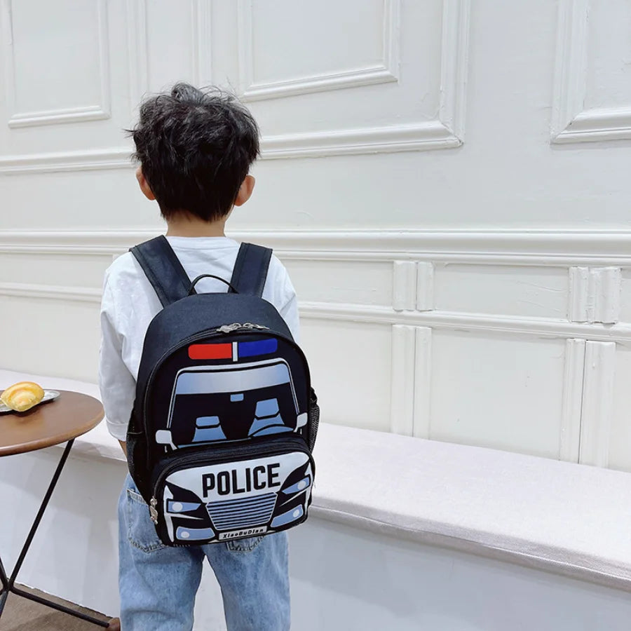 Kids School Backpack Car Cartoon Small Kindergarten Bookbag