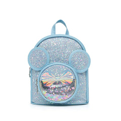 Children's Ear PU Sequin Bow Backpack for Girls