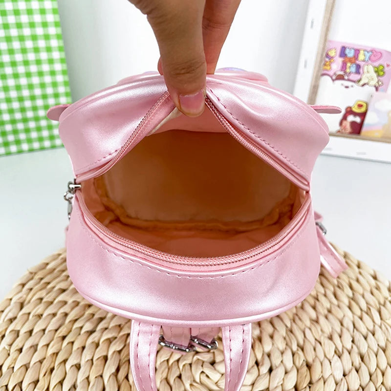 Children's Ear PU Sequin Bow Backpack for Girls