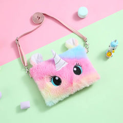 Unicorn Crossbody Bag for Girls Zero Purse Kids Shoulder Handbag