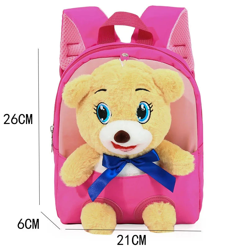 Children's Plush Backpack Lightweight Waterproof Primary School Student Backpack